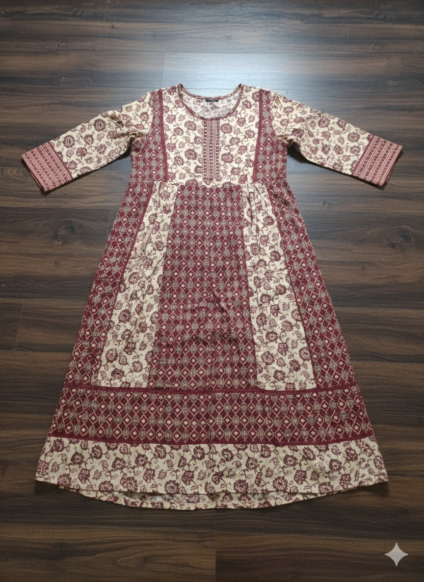 Pure Cotton Hand Work Kurta Pant Dupatta Set | Elegant Ethnic Wear