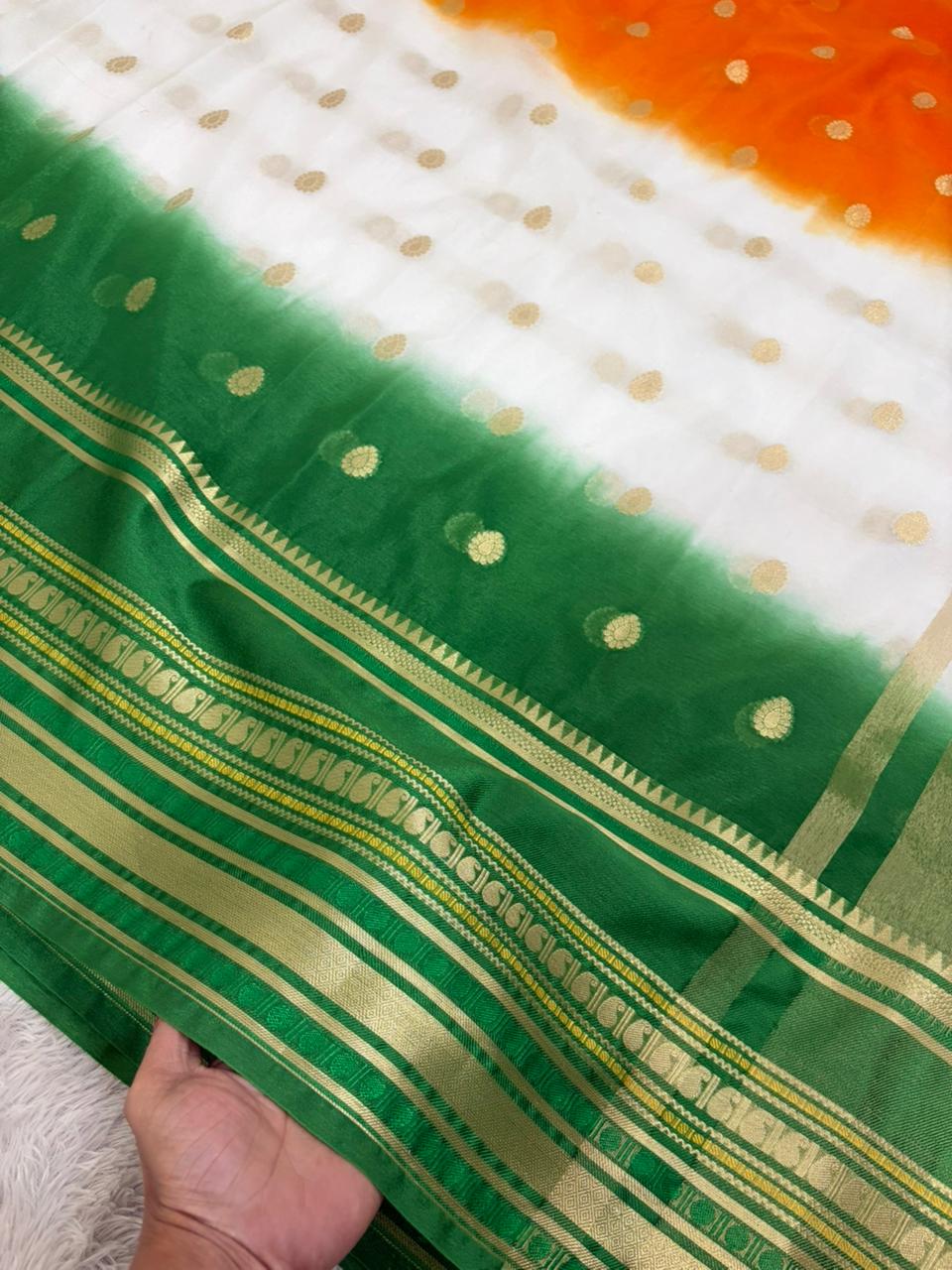 Exclusive Celebrity Style Semi Silk Saree | Patriotic Collection | National Festival