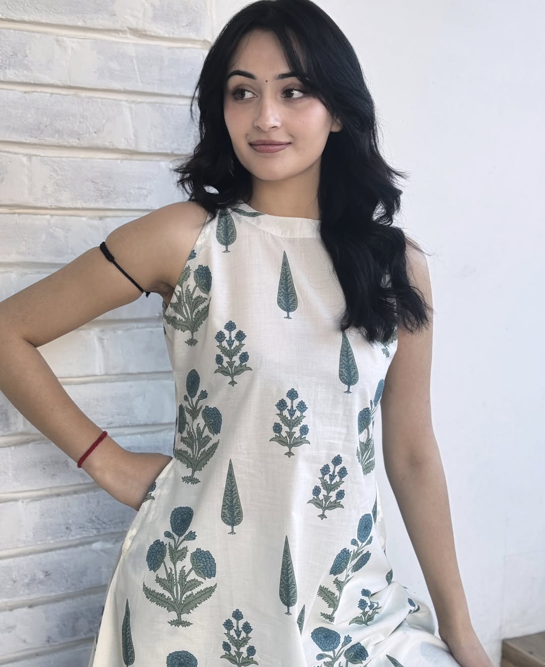 Floral Cotton Kurti Palazzo Co-Ord Set A-Line with Pockets | Summer Wear | Samkri House