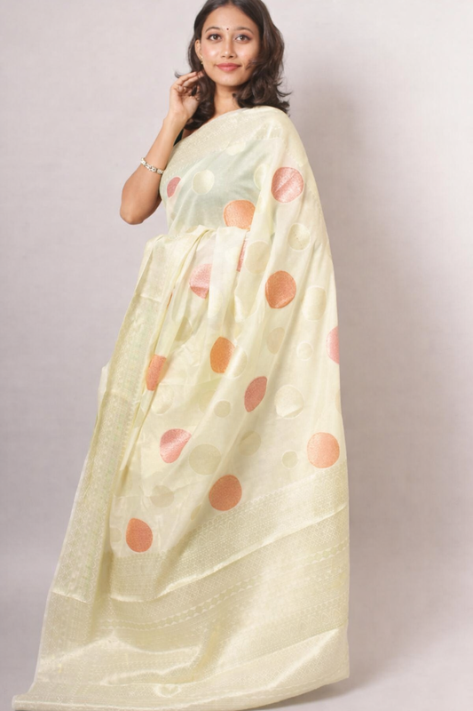 Pure Georgette Banarasi Meenadar Gola Boota Saree Online