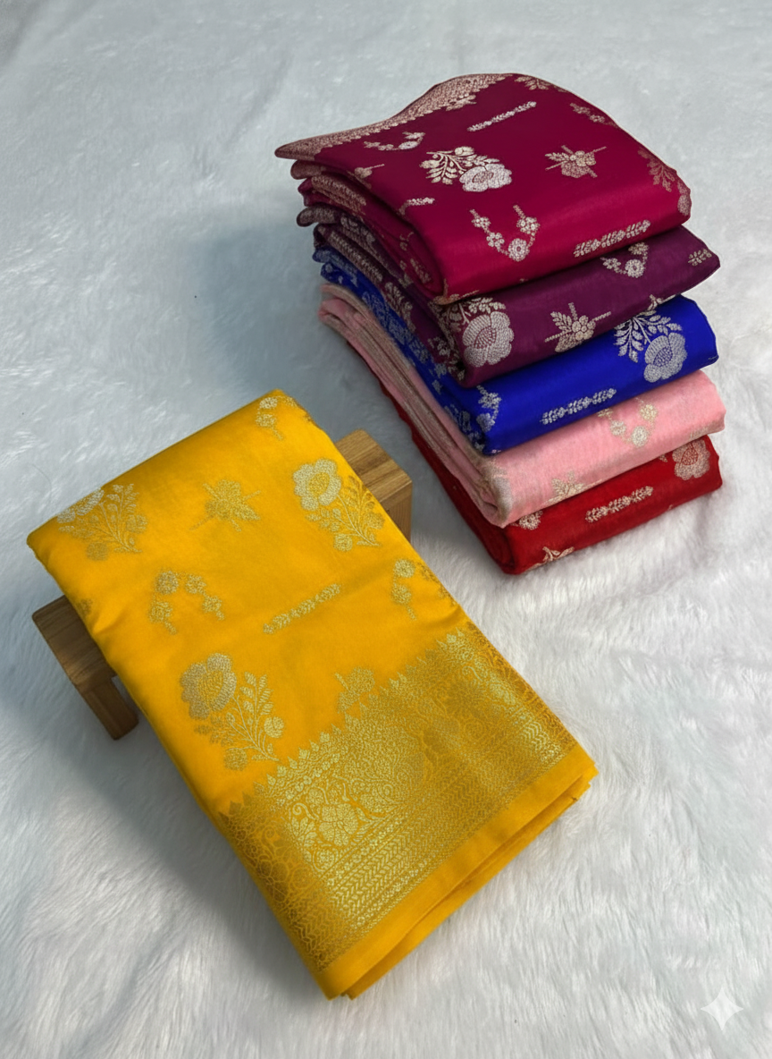 Stack of colorful fabric pieces on a white surface