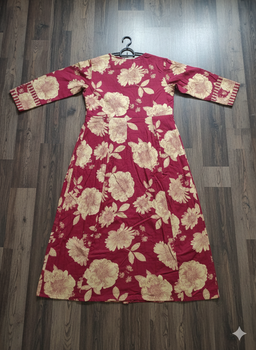 Pure Cotton Ethnic Kurta Pant Dupatta Set | Elegant Ethnic Wear