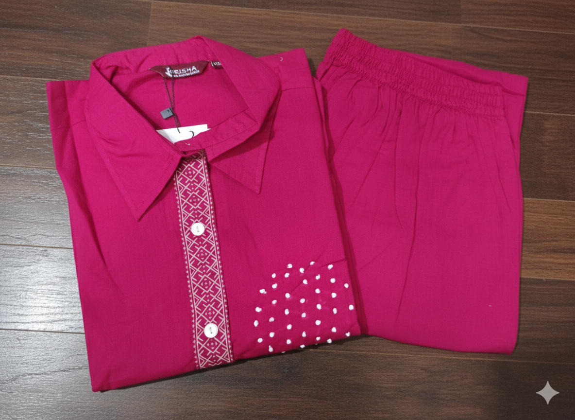 Women’s Pure Cotton Co-ord Set | Stylish & Comfortable Daily Wear