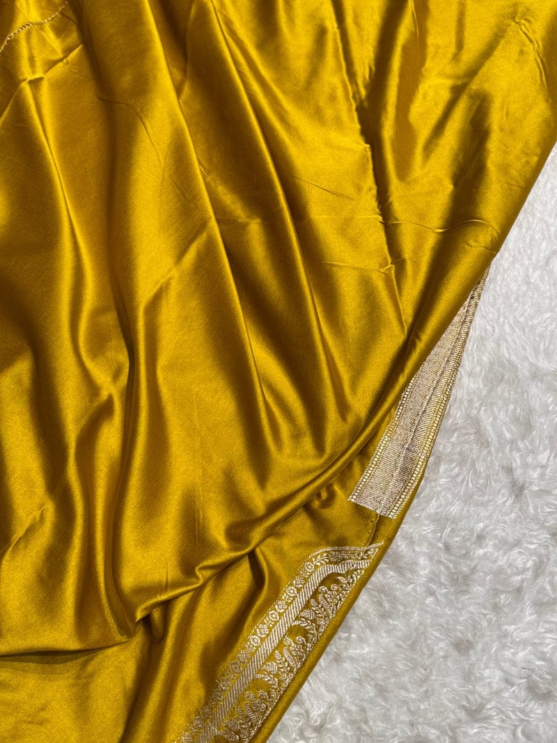 Banarasi Mashru Katan Silk Saree | Premium Weave