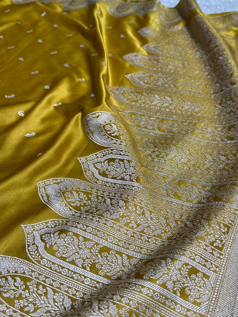 Banarasi Mashru Katan Silk Saree | Premium Weave