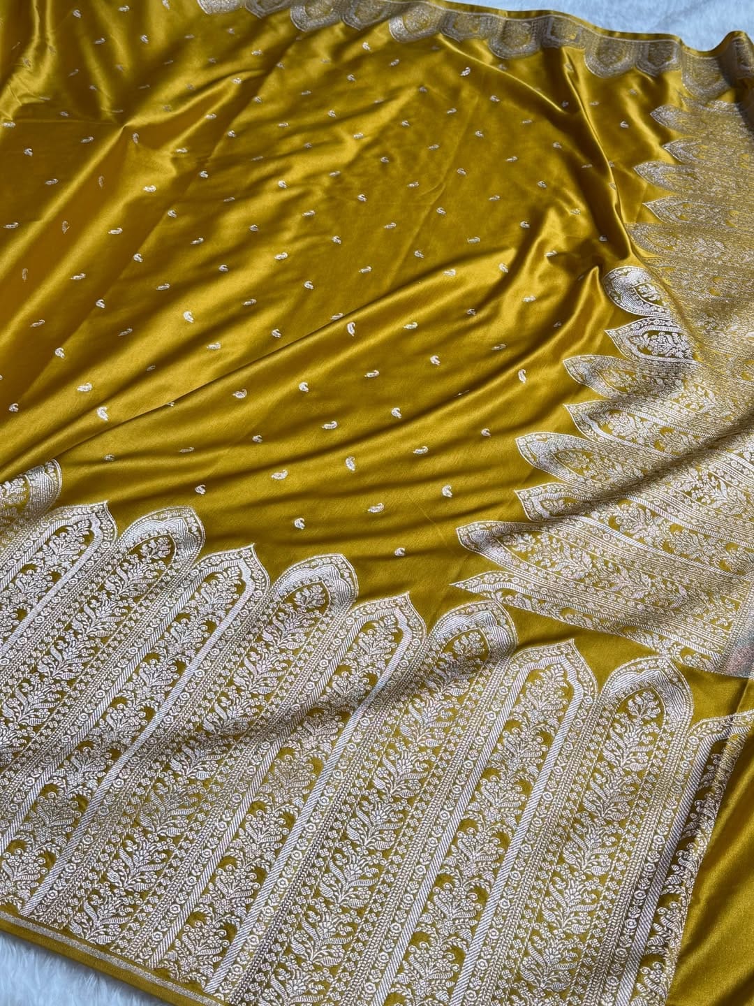 Banarasi Mashru Katan Silk Saree | Premium Weave