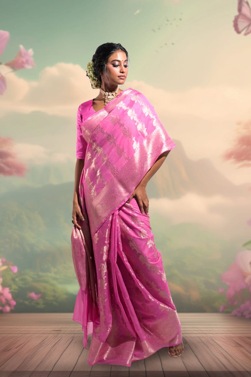 Banarasi Georgette Saree | Elegant Ethnic Wear