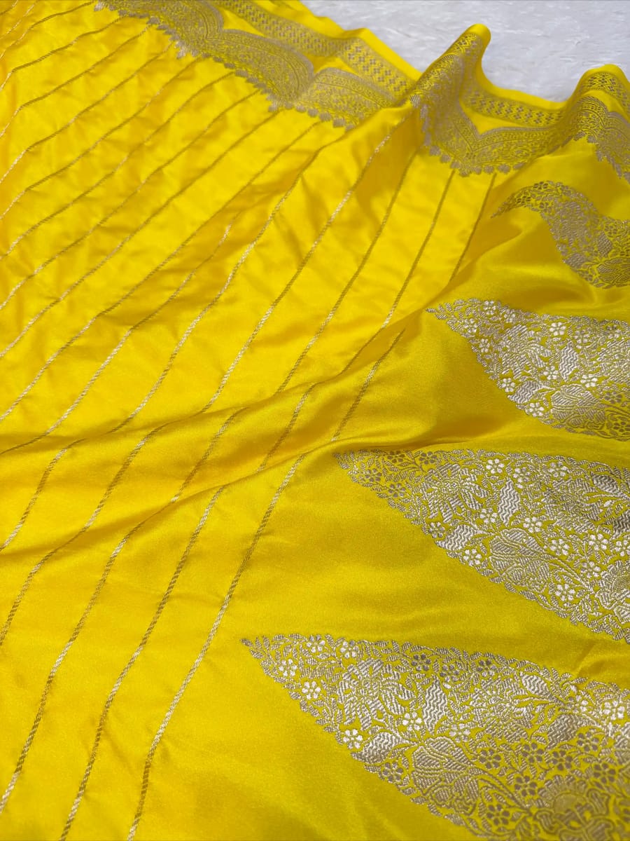 Banarasi Mashru Silk Saree | Premium Ethnic Wear