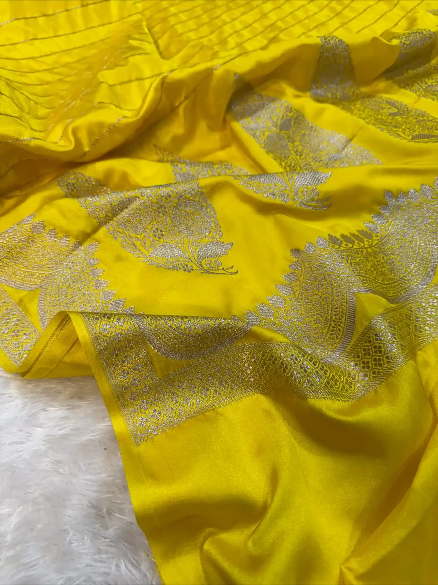 Banarasi Mashru Silk Saree | Premium Ethnic Wear
