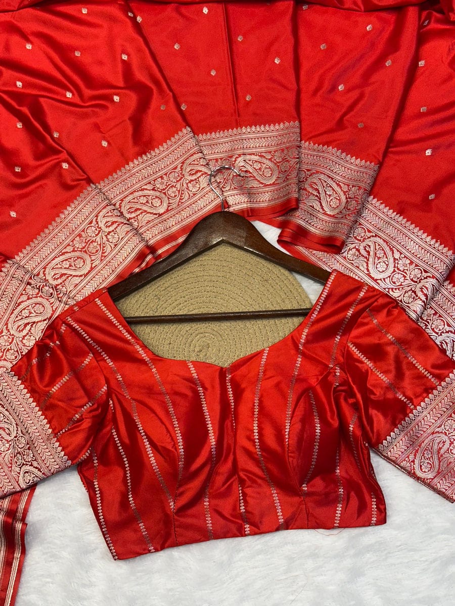 Banarasi Mashru Silk Saree | Premium Ethnic Wear