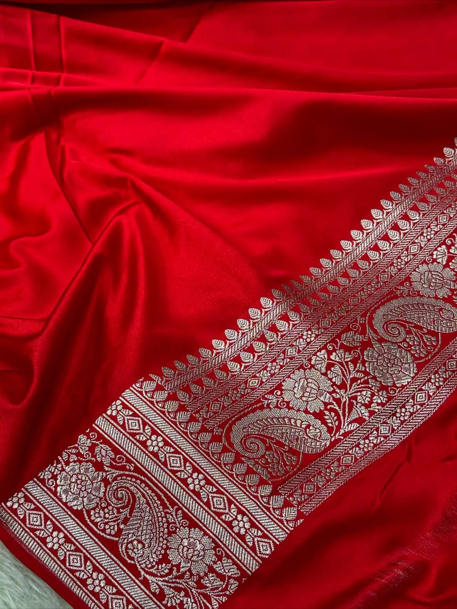 Banarasi Mashru Silk Saree | Premium Ethnic Wear