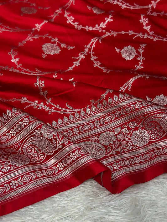 Banarasi Mashru Silk Saree | Premium Ethnic Wear