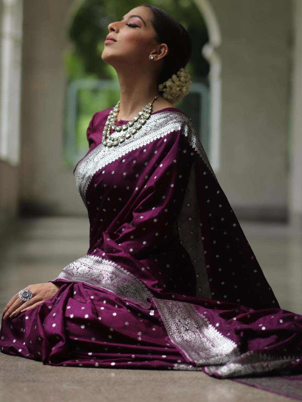 Banarasi Katan Georgette Handwoven Saree