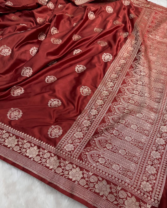 Banarasi Mashru Silk Saree | Premium Ethnic Wear