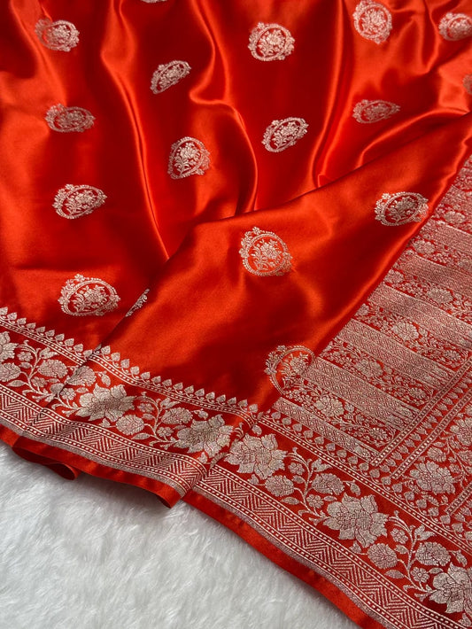 Banarasi Mashru Silk Saree | Premium Ethnic Wear