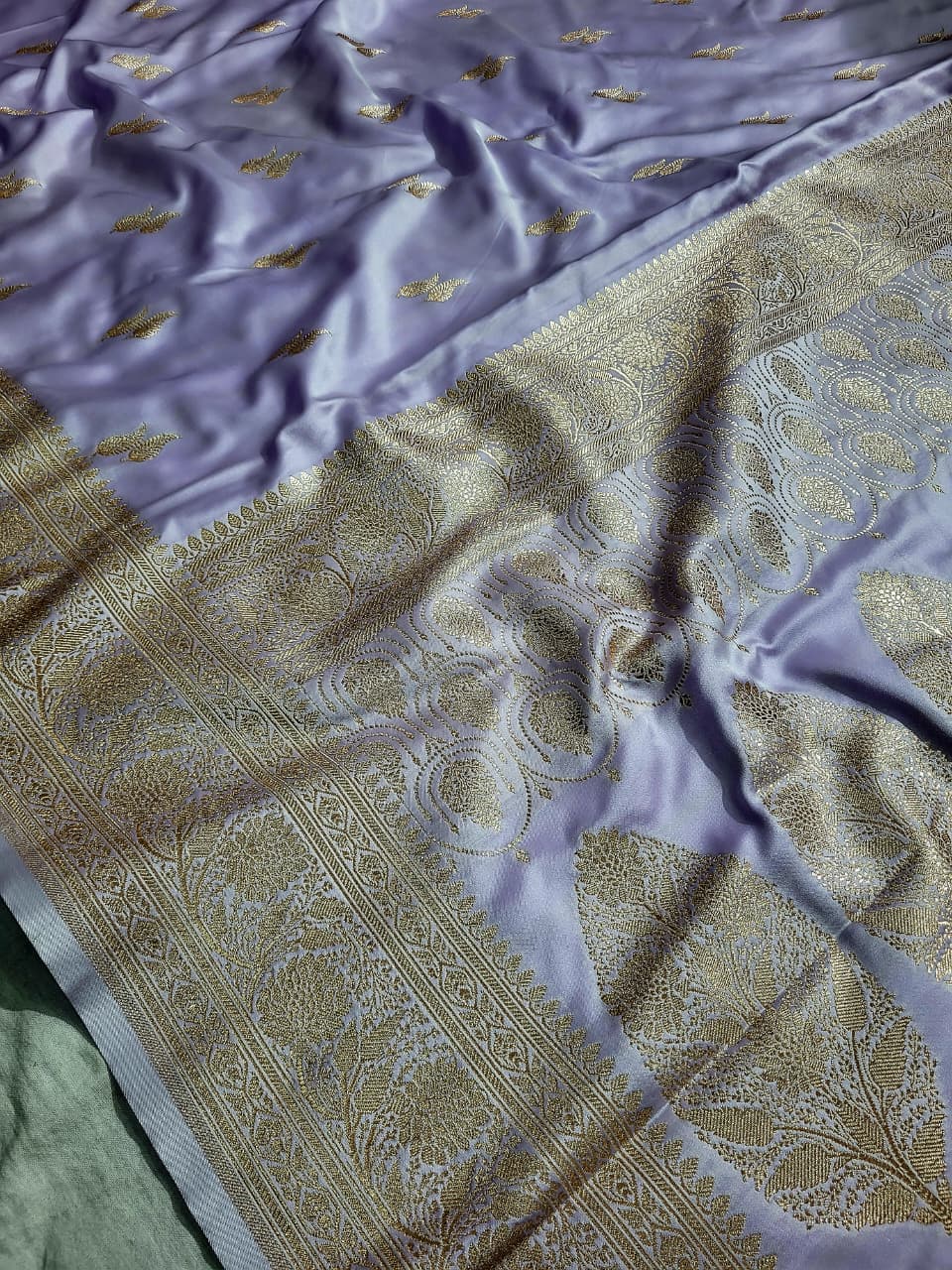 Premium Banarasi Mashru Katan Silk Saree