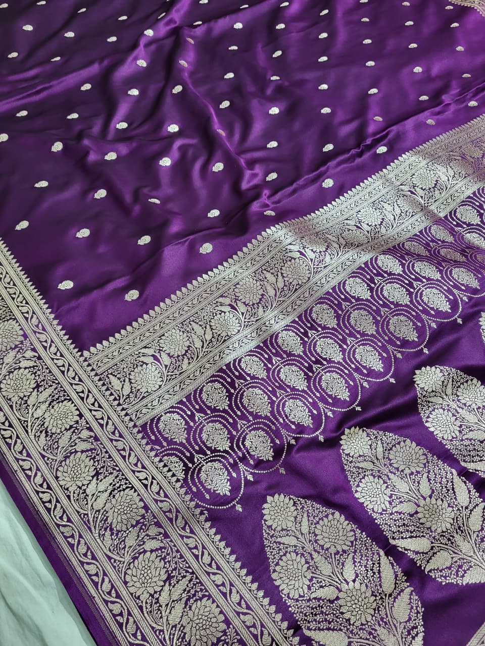 Premium Banarasi Mashru Katan Silk Saree