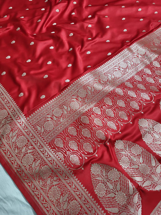 Premium Banarasi Mashru Katan Silk Saree