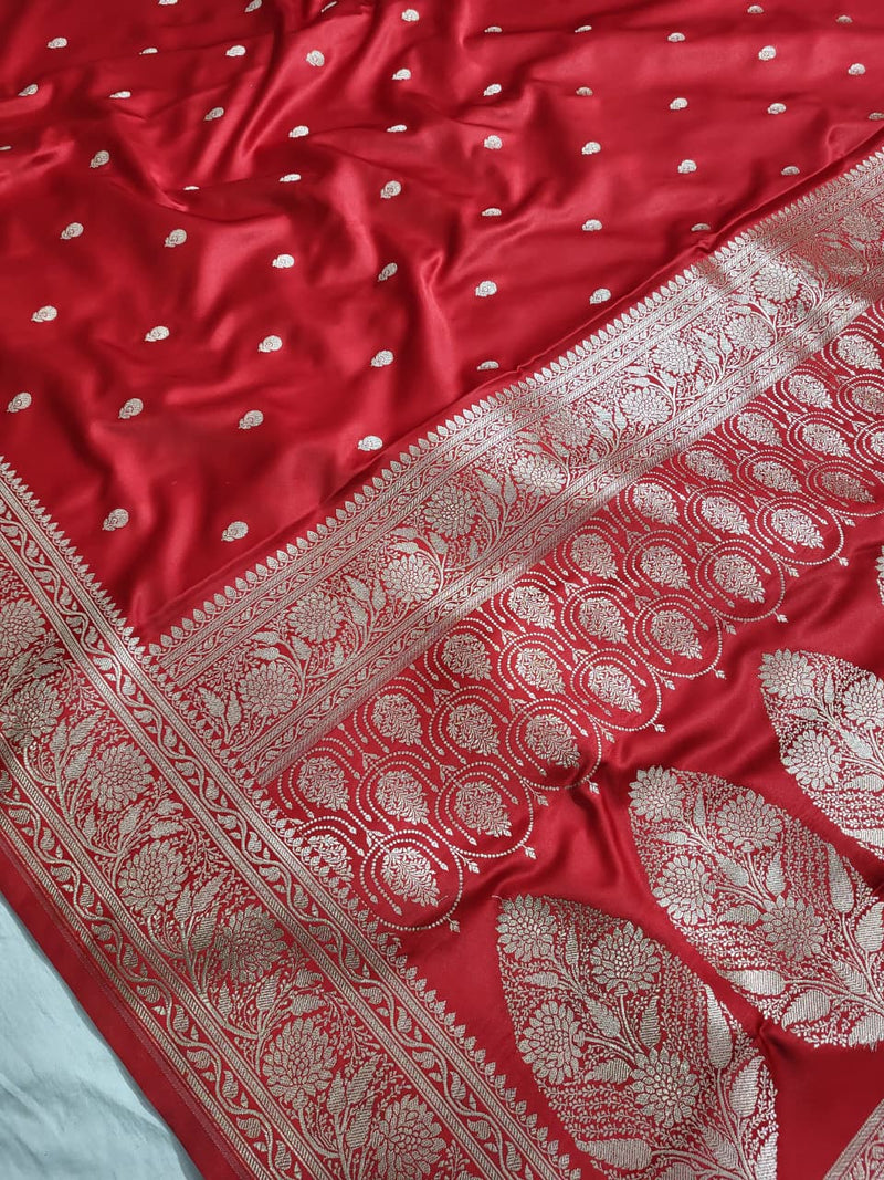 Premium Banarasi Mashru Katan Silk Saree