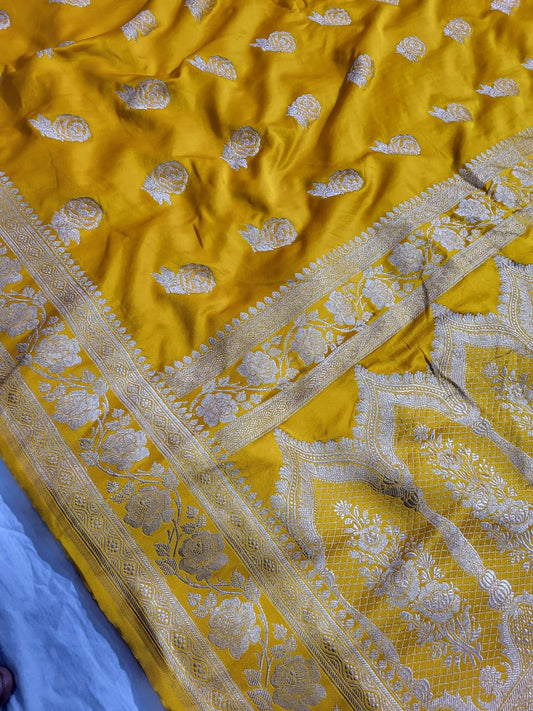 Premium Banarasi Mashru Katan Silk Saree