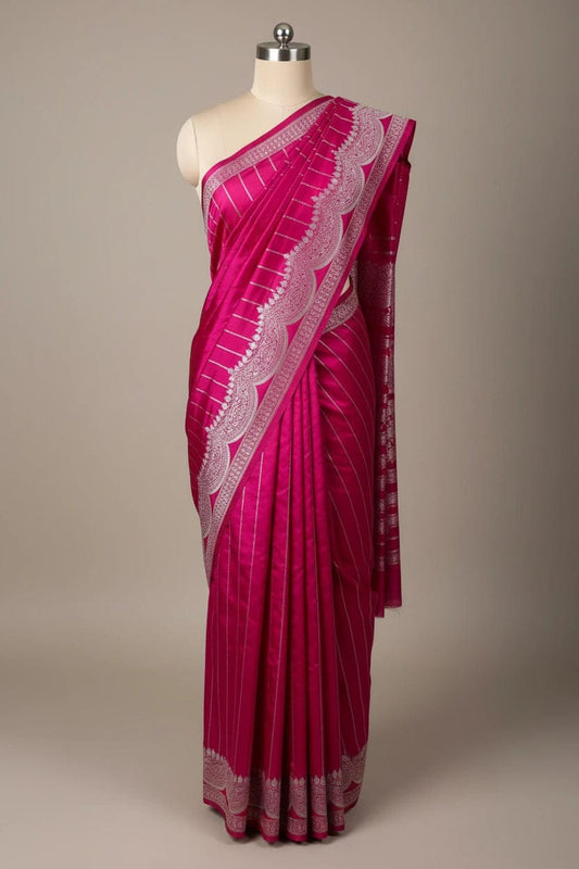 Banarasi Mashru Silk Saree | Premium Ethnic Wear