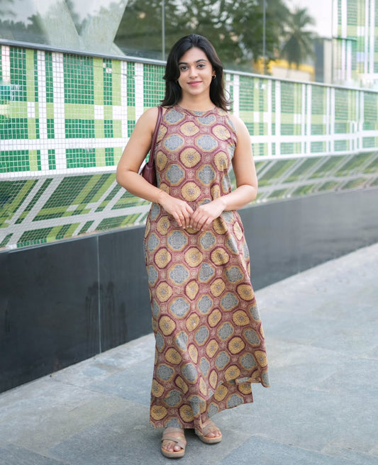 Floral Cotton Kurti Palazzo Co-Ord Set A-Line with Pockets | Summer Wear | Samkri House