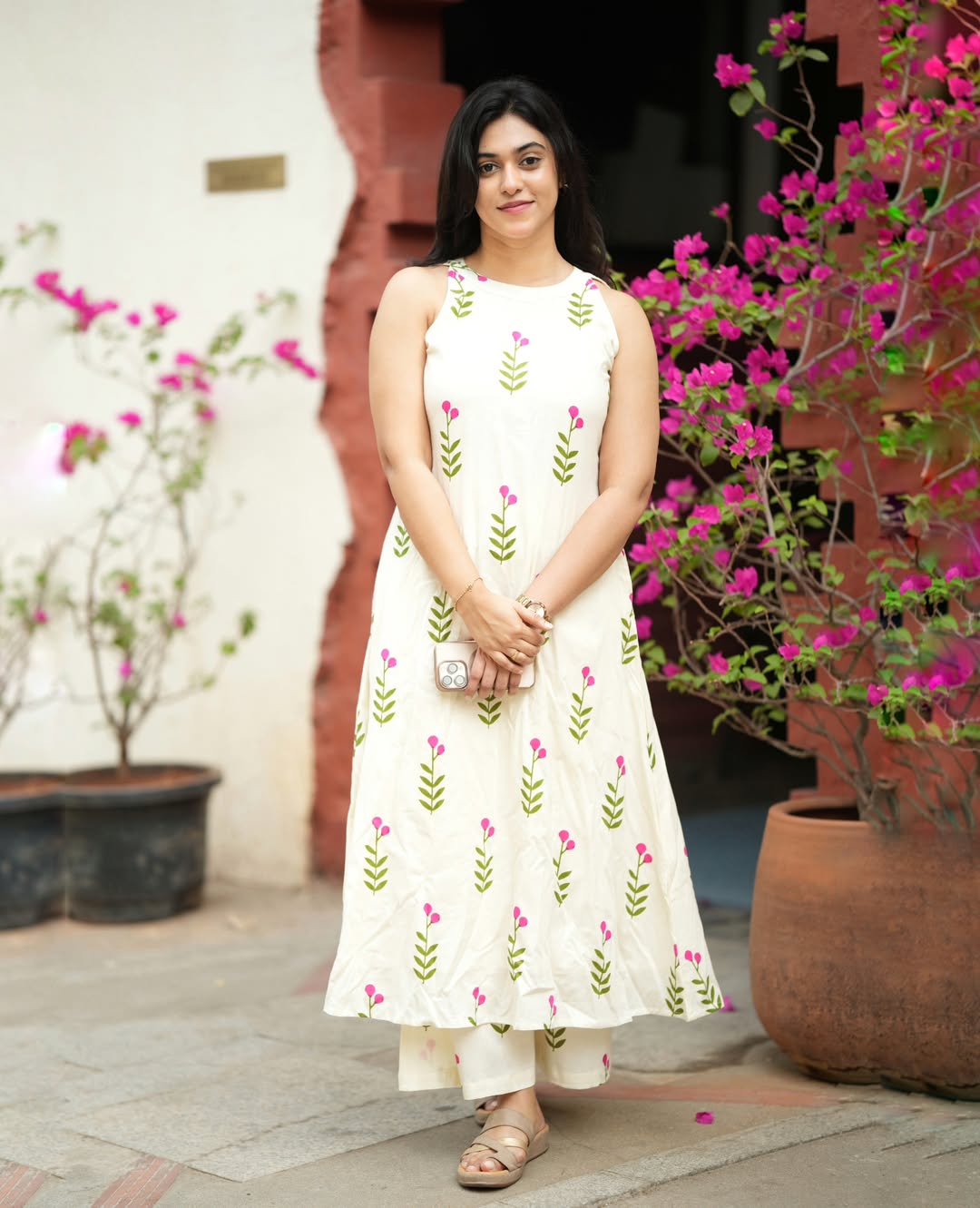 Floral Cotton Kurti Palazzo Co-Ord Set A-Line with Pockets | Summer Wear | Samkri House