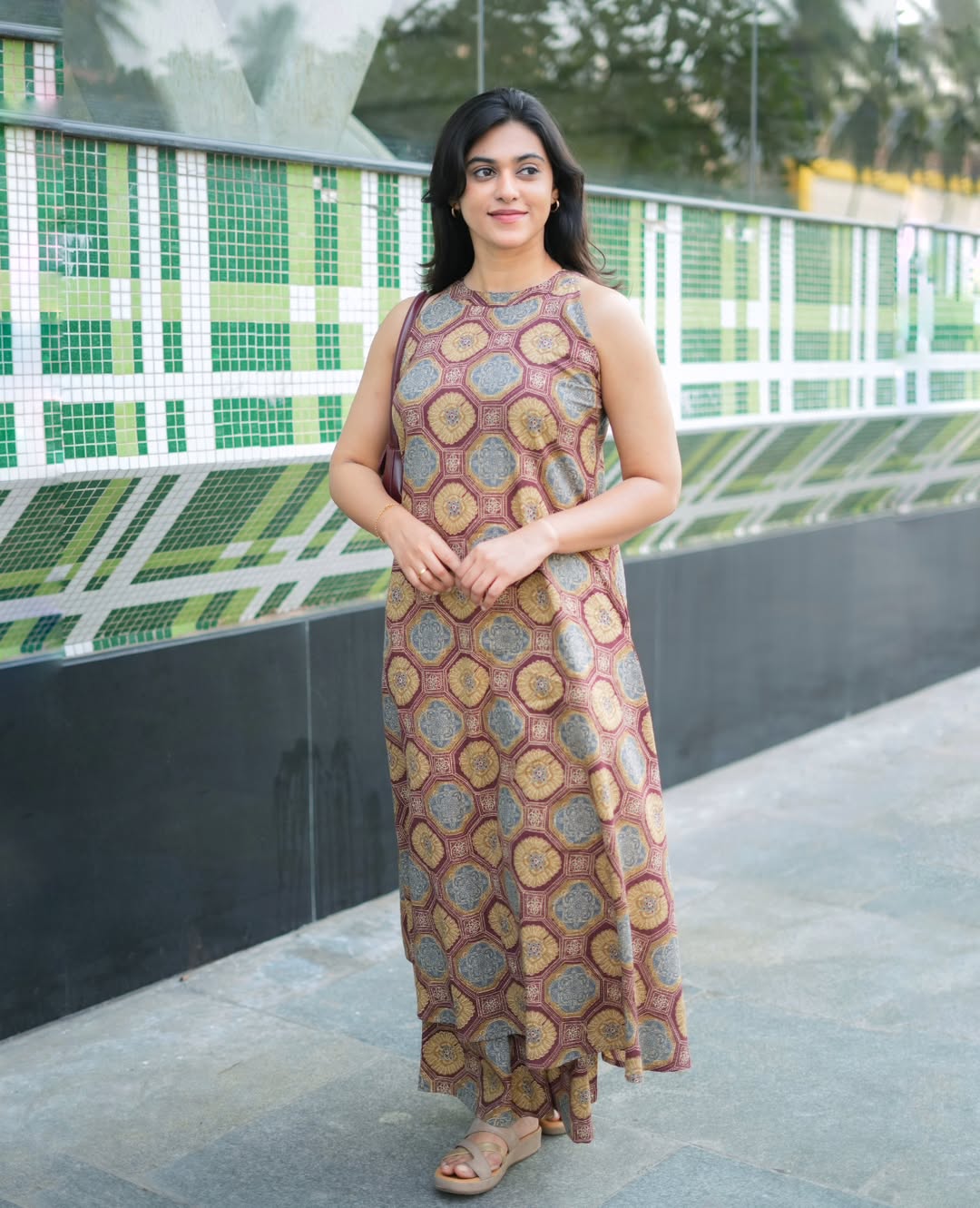 Floral Cotton Kurti Palazzo Co-Ord Set A-Line with Pockets | Summer Wear | Samkri House